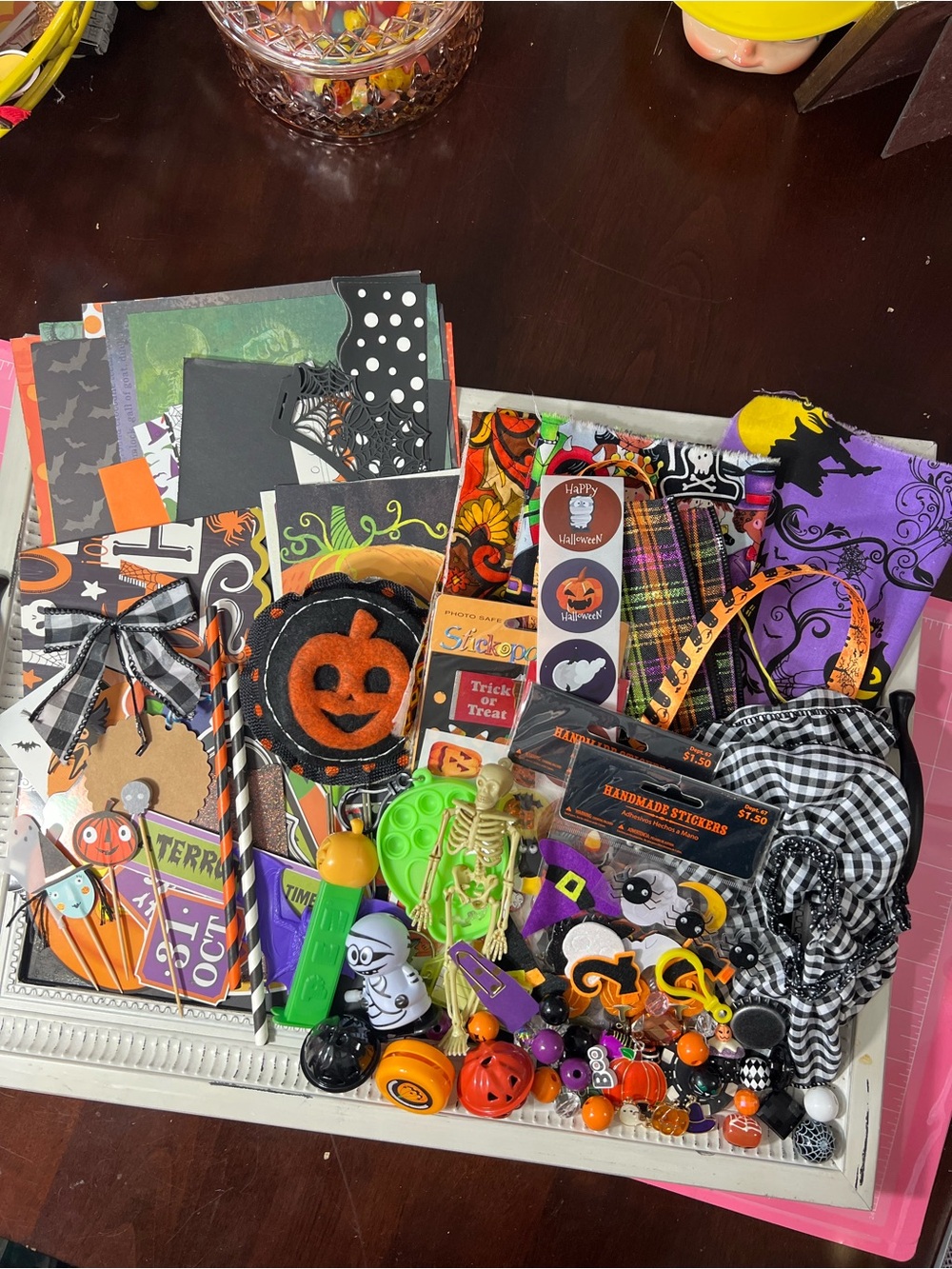Summerween create a Greeting card Journal kit Junk Journal kit - Picture 3 of 6